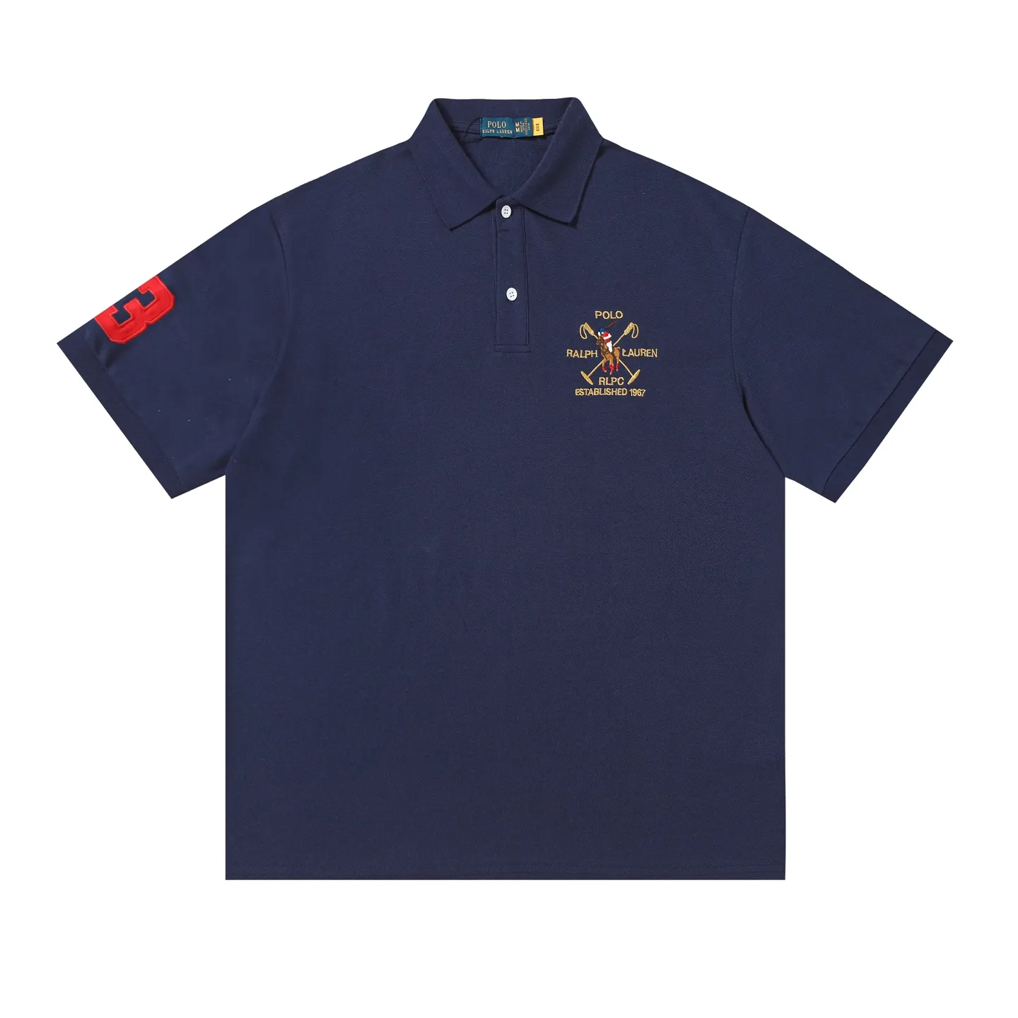 P158 Style number: A015 [Ralph Lauren classic letter Logo embroidered Polo shirt] ✅250g fine cotton pique fabric, custom-woven and dyed threads ✅Original sticker Scan the QR code to enter the official website ✅Large version, loose and stylish, can wear up to 210 pounds Color: black, white, navy, blue, sky blue, dark gray, floral gray Size: S-XL